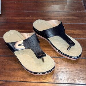 Brand New Black Sandal Slides size 7